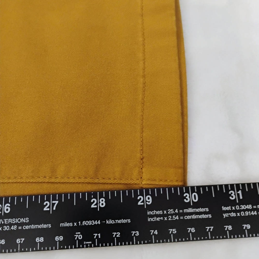 Goodfellow Hennepin Slim Chino Pants Mens 30x30 Mustard Gold Stretch NEW B - Picture 5 of 6